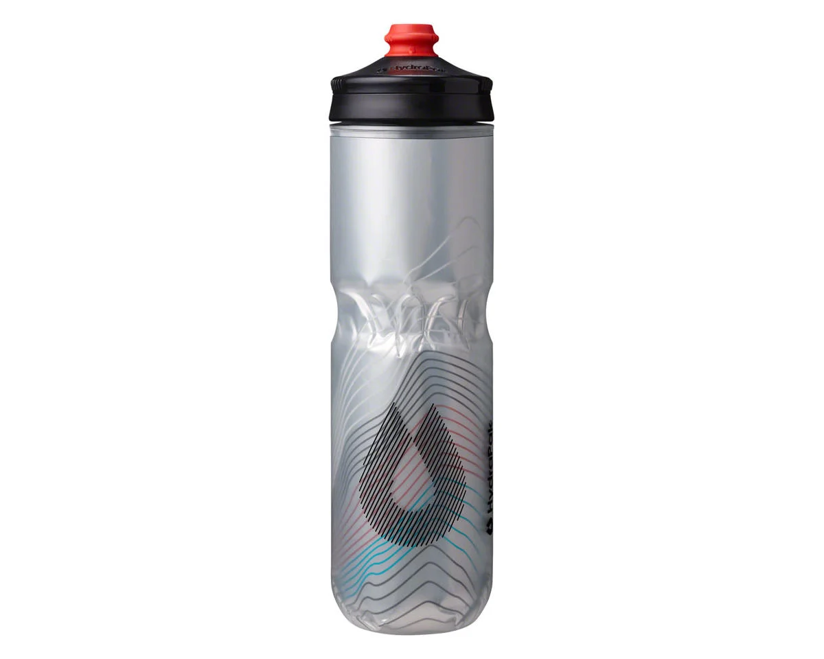 Hydrapak Polar Surge Ascent Insulated Water Bottle (Silver) (24oz) (Single)